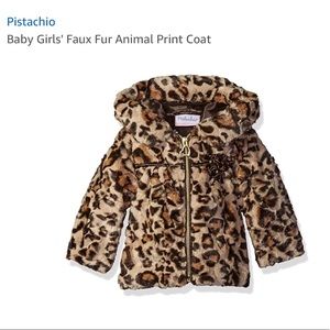 Pistachio faux fur coat